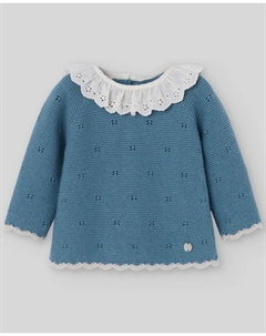 Детский вязаный жилет коллекции Кинта Paz Rodríguez, синий Paz rodriguez