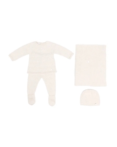 Вязаный детский комплект с пуговицами, нейтральный Paz rodriguez