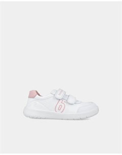 Детские спортивные тапочки из кожи с двойной застежкой-липучкой, розовый Biomecanics