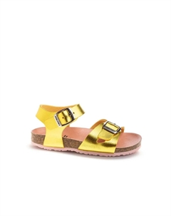 Детские сандалии из переработанных материалов с пряжкой, желтый Pablosky