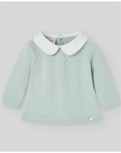 Детский жилет с вышивкой и прорезями коллекции Minino Paz Rodríguez, светло-зеленый Paz rodriguez