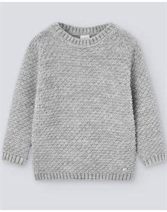 Детский вязаный свитер коллекции Camino Paz Rodríguez, светло-серый Paz rodriguez