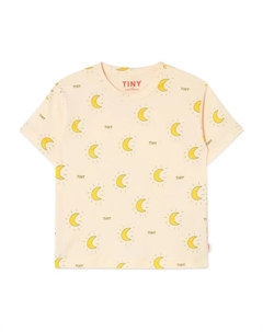 Футболка с лунным принтом, желтый Tinycottons
