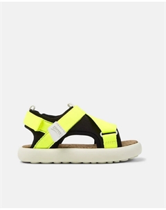 Детские сандалии Pelotas Flota на липучках, черный Camper