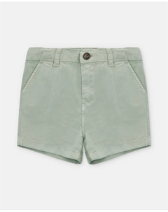 Детские шорты из саржи с карманами и шлёвками на поясе, светло-зеленый Martin aranda