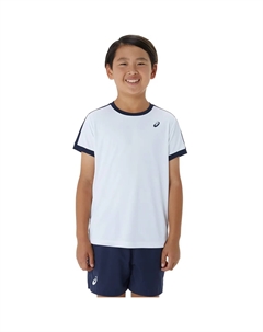 Детская футболка BOYS TENNIS SS TOP, белый/синий Asics