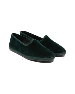 Бархатные мокасины миндальной формы, зеленый Il gufo