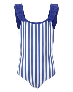 Полосатый купальник, синий Petit bateau