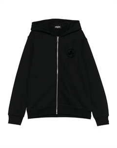 Толстовка на молнии с логотипом, черный Dsquared2 kids