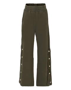 Брюки с застежкой на кнопки, серый Msgm kids