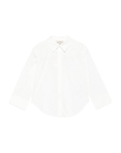 Рубашка с воротником, украшенная кристаллами, белый Twin-set kids