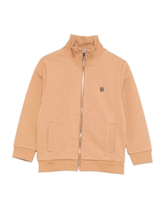 Толстовка Zip-fastening logo-plaque top, коричневый Givenchy kids
