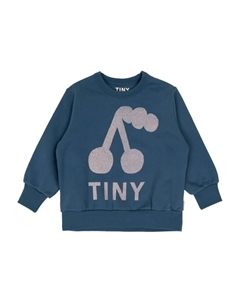 Толстовка с принтом вишни, синий Tinycottons