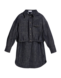Джинсовое платье, синий Brunello cucinelli kids