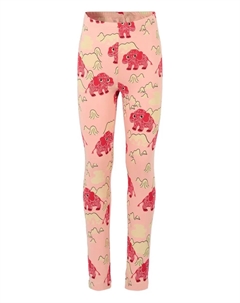 Леггинсы с принтом слонов, розовый Mini rodini