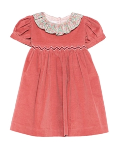 Вельветовое платье с цветочным воротником, красный Mariella ferrari