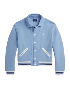 Университетская куртка-бомбер с вышитым логотипом, синий Polo ralph lauren kids