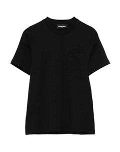 Футболка с коротким рукавом, черный Dsquared2 kids