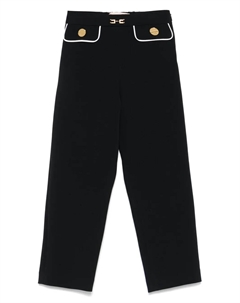 Брюки с прорезными карманами, черный Elisabetta franchi la mia bambina