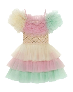 Платье из тюля, расшитое пайетками, нейтральный Tutu du monde