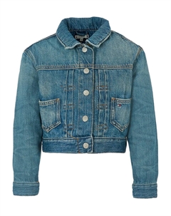 Джинсовая куртка на пуговицах, синий Tommy hilfiger junior