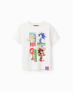 Детская футболка с коротким рукавом белого цвета, белый Zippy