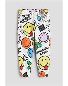 Джоггеры с рисунком, белый H&m