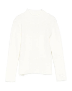 Свитер ребристой вязки, белый Elisabetta franchi la mia bambina