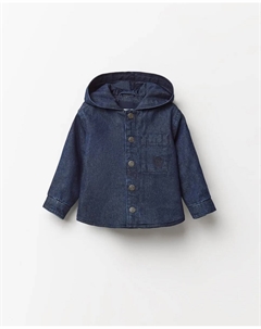 Джинсовая рубашка на подкладке, темно-синий Сфера