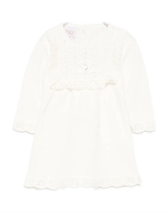 Платье с кружевной отделкой, нейтральный Paz rodriguez