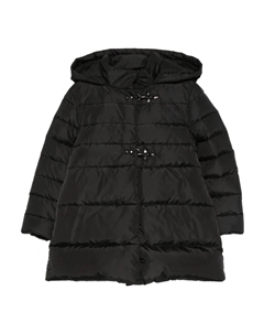 Пуховик с капюшоном и застежкой-тогл, синий Fay kids