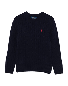 Свитер косой вязки, синий Polo ralph lauren kids