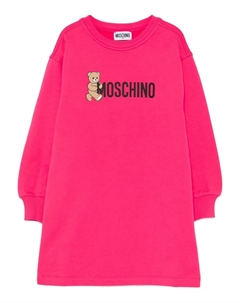 Платье с принтом Тедди, розовый Moschino kids