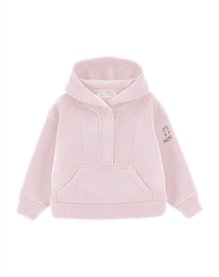 Толстовка с капюшоном, украшенная кристаллами, розовый Monnalisa