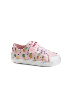 Детские кожаные сандалии на липучке, розовый Pablosky