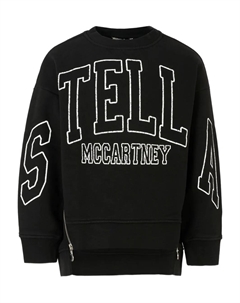 Толстовка с логотипом, черный Stella mccartney kids