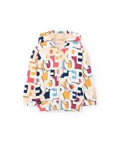 Детская толстовка с капюшоном и принтом, многоцветный Boboli