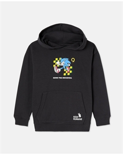 Детское худи с капюшоном и принтом Sonic, серый Kids el corte inglés