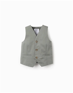Детский нарядный жилет на пуговицах, серый Zippy