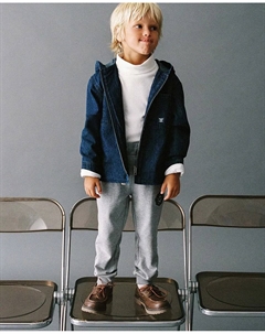 Джинсовая рубашка на подкладке, темно-синий Сфера