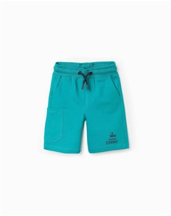 Детские шорты с эластичной резинкой и регулировочным шнурком, бирюзовый Zippy