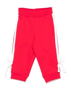 Спортивные брюки с полосками по бокам, красный Monnalisa