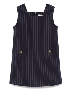 Платье без рукавов в тонкую полоску, синий Twin-set kids