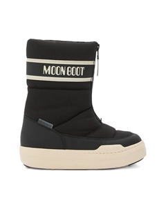 Стеганые ботинки Park Strap с застежкой-молнией спереди, черный Moon boot kids