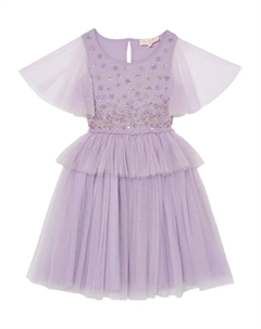 Многоярусное платье с декором Orchid Radiance, фиолетовый Tutu du monde