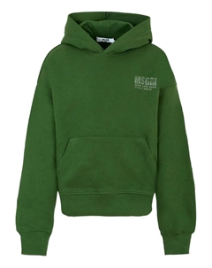 Толстовка с логотипом, зеленый Msgm kids