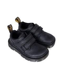 Кожаные мокасины Raffe с двойным ремешком, черный Dr. martens kids