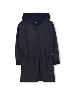Детское платье с капюшоном и длинными рукавами, темно-синий Billieblush