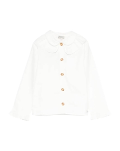 Рубашка с воротником Питер Пэн на пуговицах, белый Donsje