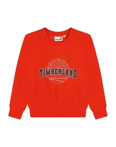 Толстовка с логотипом, красный Timberland kids